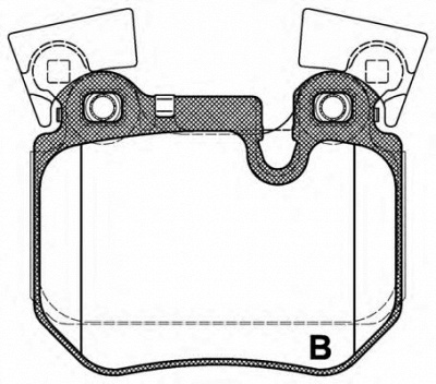 OPEN PARTS bpa137300 -  Комплект тормозных колодок, дисковый тормоз